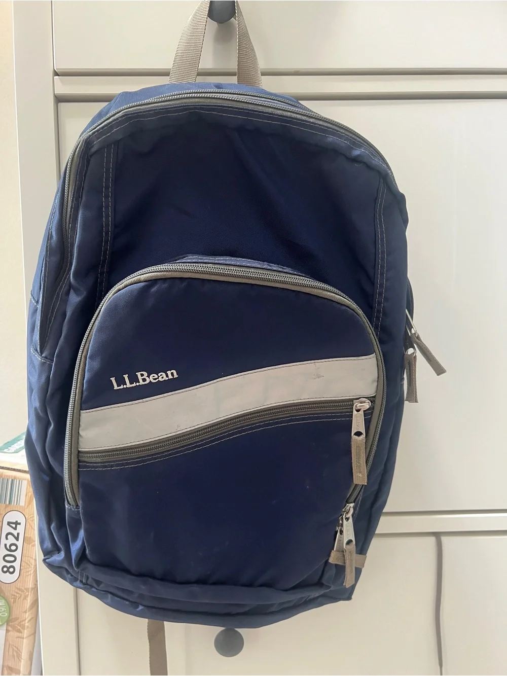 L.L. Bean Navy and Light Gray Men's Backpack